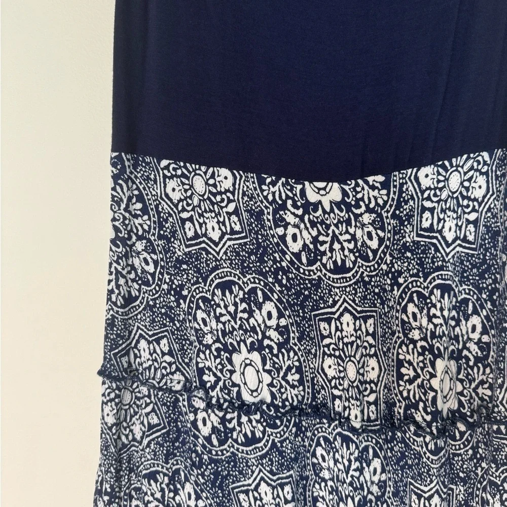 Karen Kane Santorini Topanga Tiered Sleeveless Floral Maxi Dress sz S - Picture 2 of 5